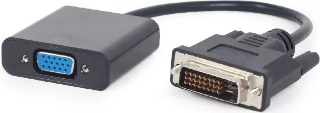 Kabel DVI-D na VGA, 0,2 m, črn — Gembird A-DVID-VGAF-01
