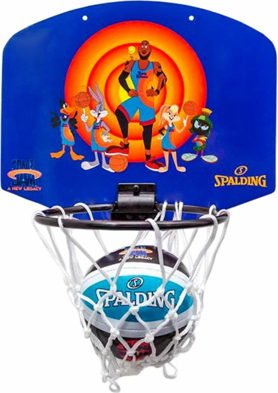 Mini košarkarska tabla Space Jam Tune Squad Spalding, vijolična in oranžna