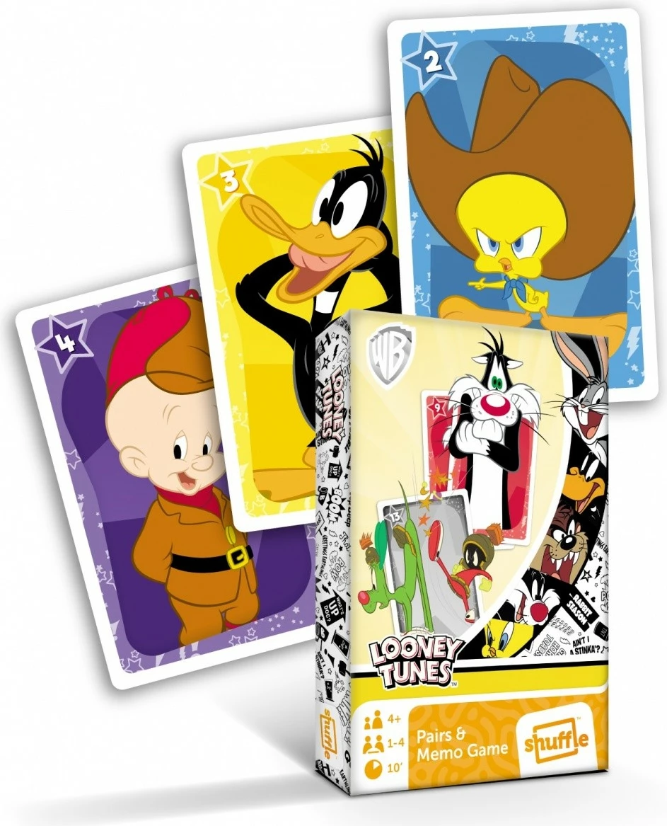 Igra s kartami Piotruś, Looney Tunes, Cartamundi, za otroke, 1–4 igralci