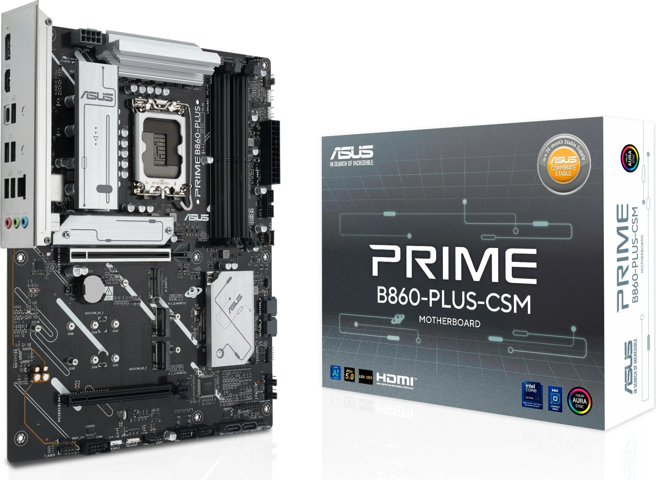Matična plošča ASUS PRIME B860-PLUS-CSM, LGA1851, ATX