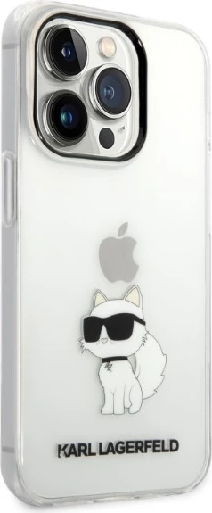 Ovitek Choupette Karl Lagerfeld za iPhone 14 Pro, prozoren