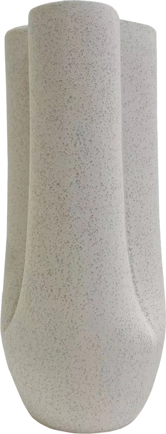 Keramična dekoracija za mizo glazura FH4611.01 v krem beli barvi s kristalizacijo Φ15.5x33.5Hcm