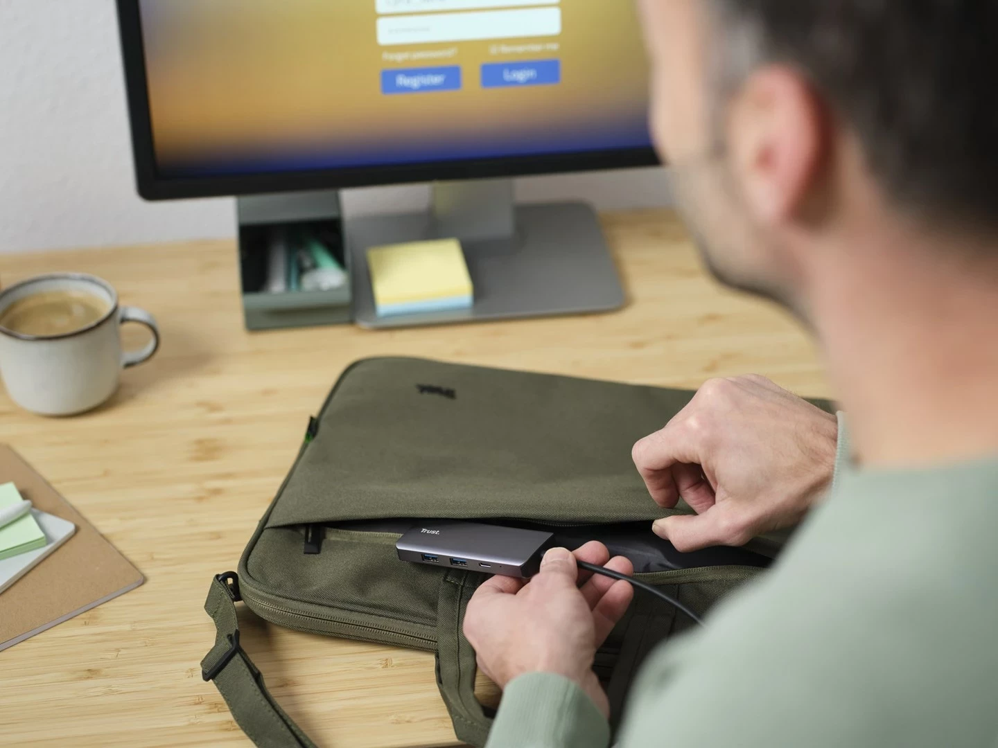 Adapter USB Type-C Dalyx, 1000 Mbit/s, srebrn