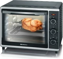 Majhna pečica SEVERIN TO 2056, 30 L, nerjaveče jeklo, črna