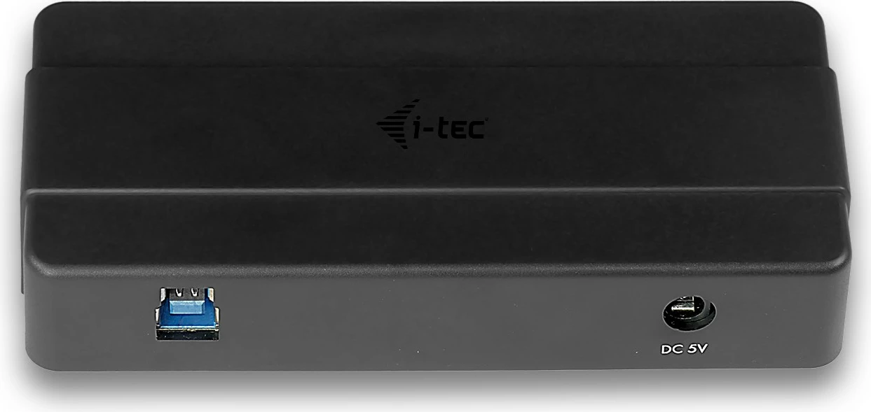USB razdelilec 4-porte, USB 3.0, z napajalnim adapterjem, črn I-Tec