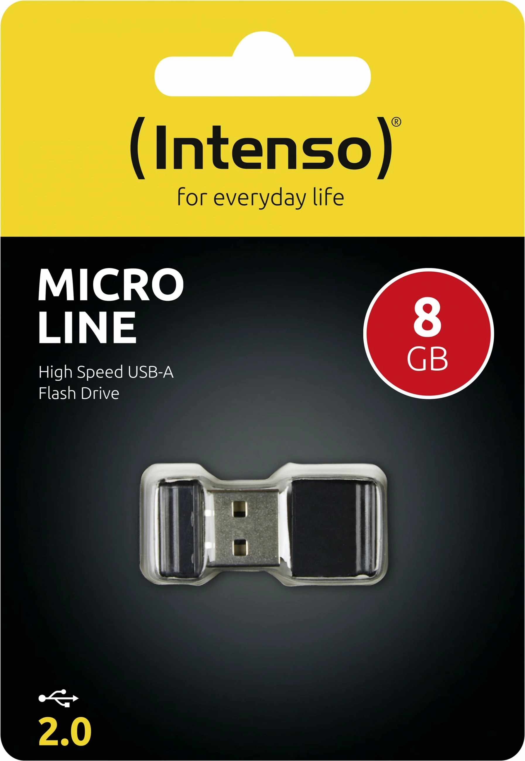 USB ključ Micro Line, 8 GB, USB Type-A 2.0, črn Intenso USB ključ Micro Line, 8 GB, USB Type-A 2.0, črn Intenso