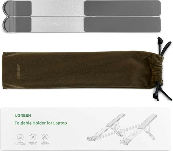 Nastavljiv nosilec za prenosnik UGREEN LP451, srebrn