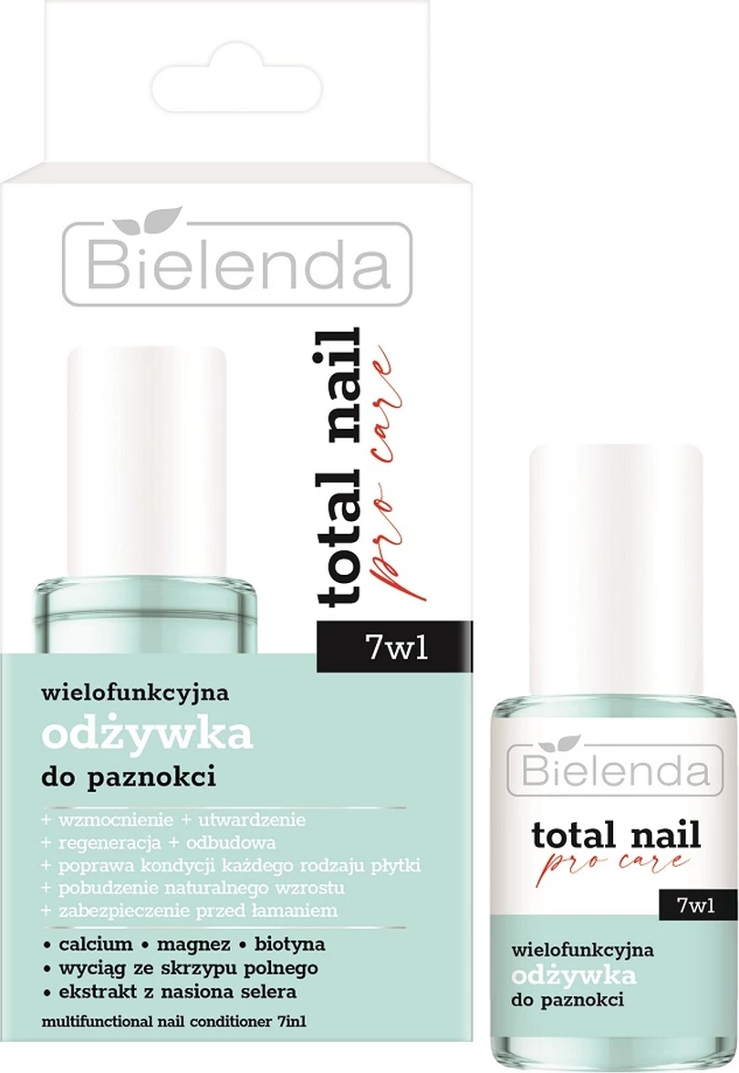 Negovalni tretma za nohte, Bielenda Total Nail Pro-Care 7-v-1, 10 ml