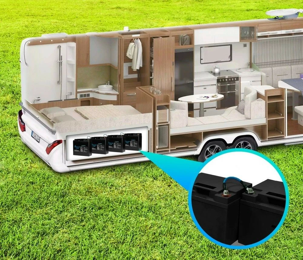 LiFePO4 baterija Extralink EX.30424, 24Ah, 12.8V, črna