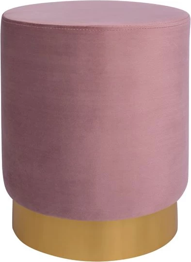 Žametni stolček Levy FH8408.02 v barvi gnilega jabolka z zlato osnovo '35x43cm