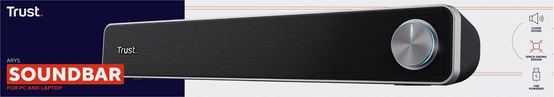 Altoparlant 2.0, 6 W, črn Trust Arys