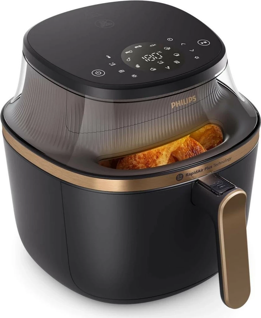 Zračni fryer Philips Ovi XL 3000 NA332/00, 6,2 l, črno/zlato Zračni fryer Philips Ovi XL 3000 NA332/00, 6,2 l, črno/zlato