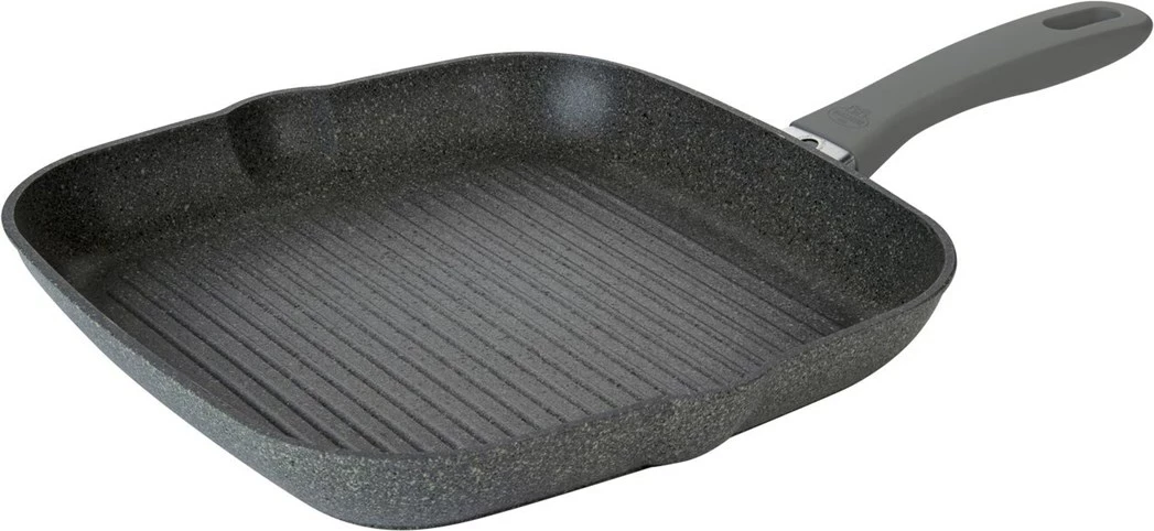 Grill ponev kvadratna, 28 cm, granit, siva BALLARINI 75002-941-0