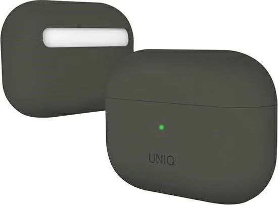 Zaščitni ovitek UNIQ Lino za AirPods Pro, silikon, siv