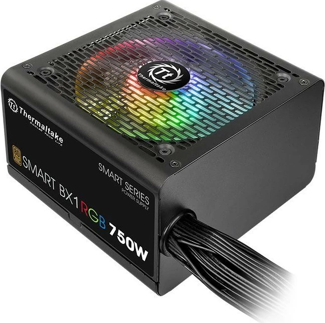 Napajalnik Thermaltake Smart BX1 RGB 750W, 80 PLUS Bronze, 4xPEG, 120 mm, črn