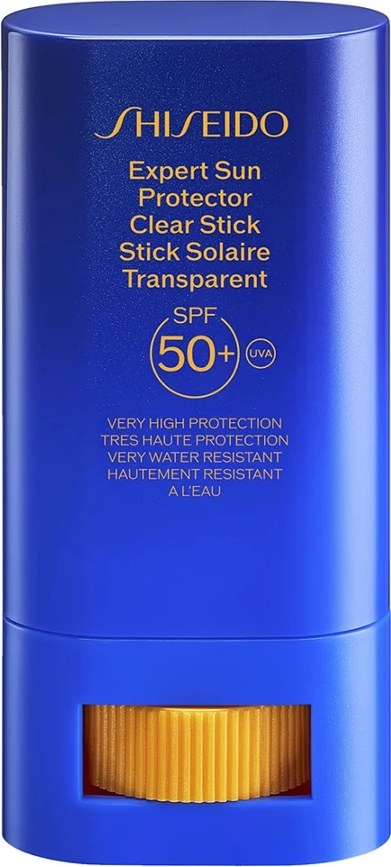 Prozoren zaščitni sončen stik SPF50+, 20 g, Shiseido Expert Sun Protector Clear Stick