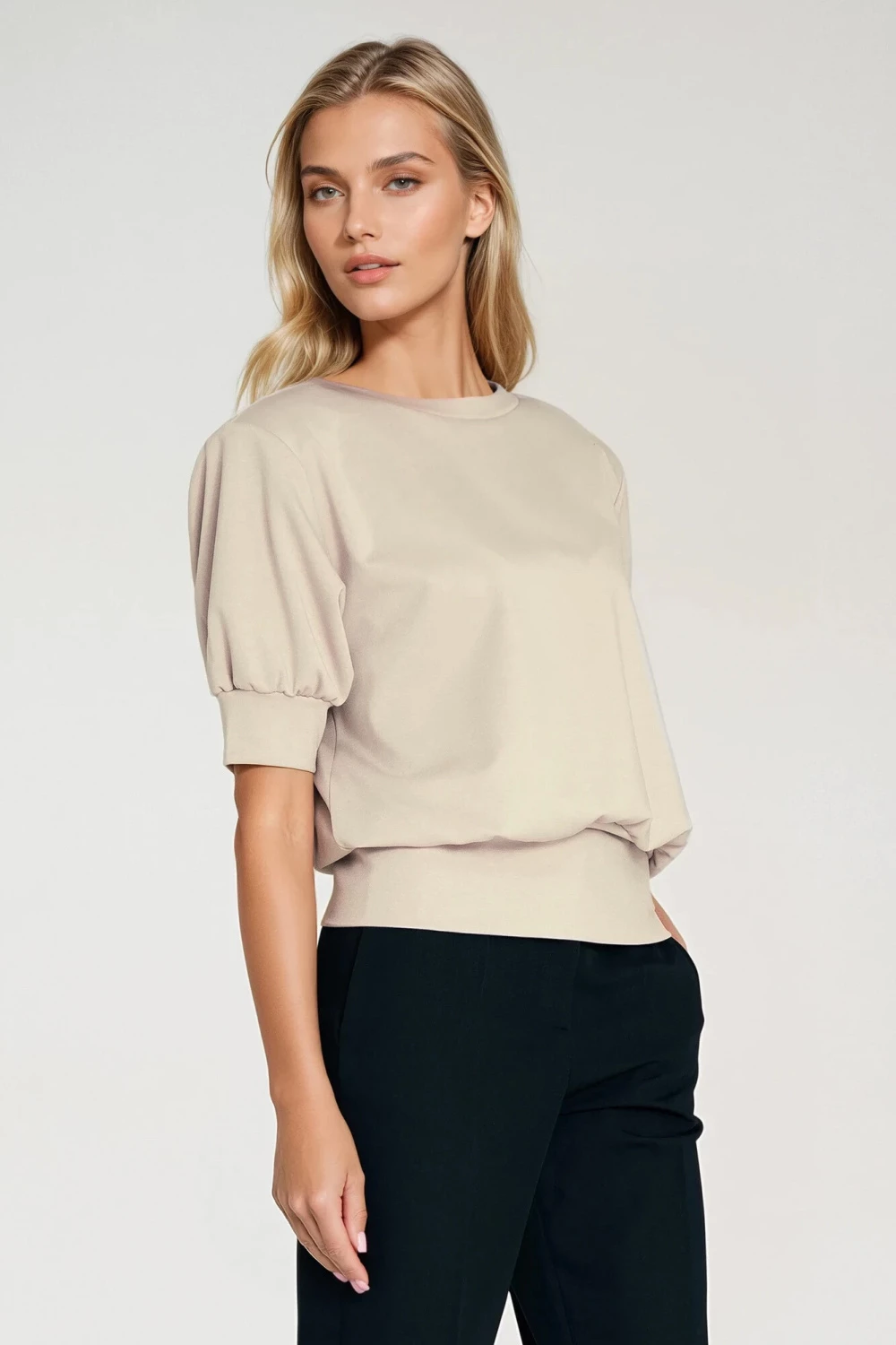 Bluza oversize za ženske Nife 217575, bež