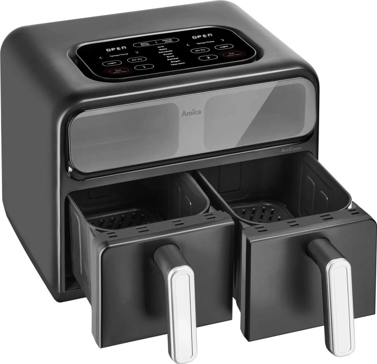 Zračna friteza Amica AFM 7020, 8 l, zaslon na dotik, črna