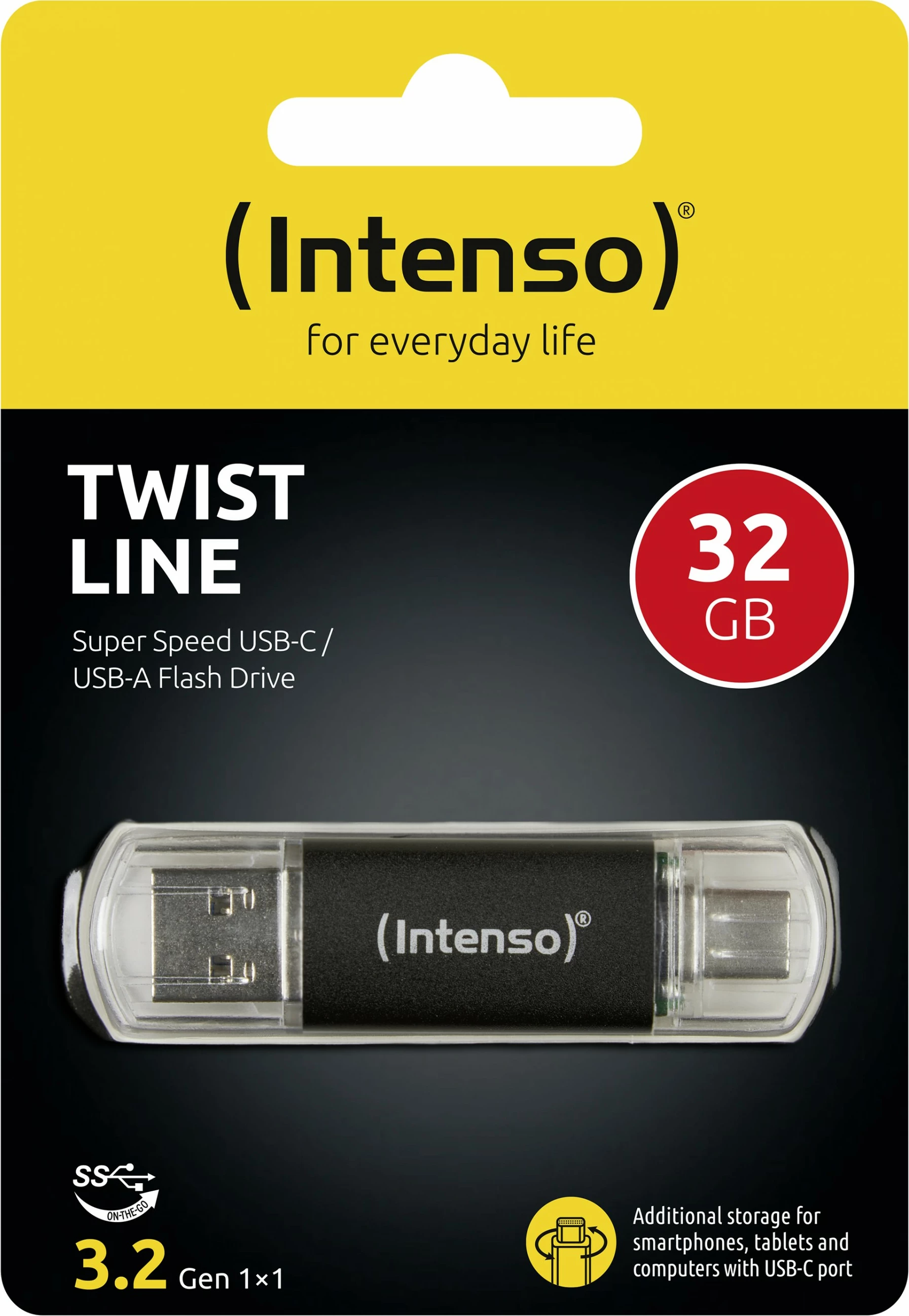 USB ključ 32 GB, USB Type-A / USB Type-C, antracit - Intenso 3539480 USB ključ 32 GB, USB Type-A / USB Type-C, antracit - Intenso 3539480