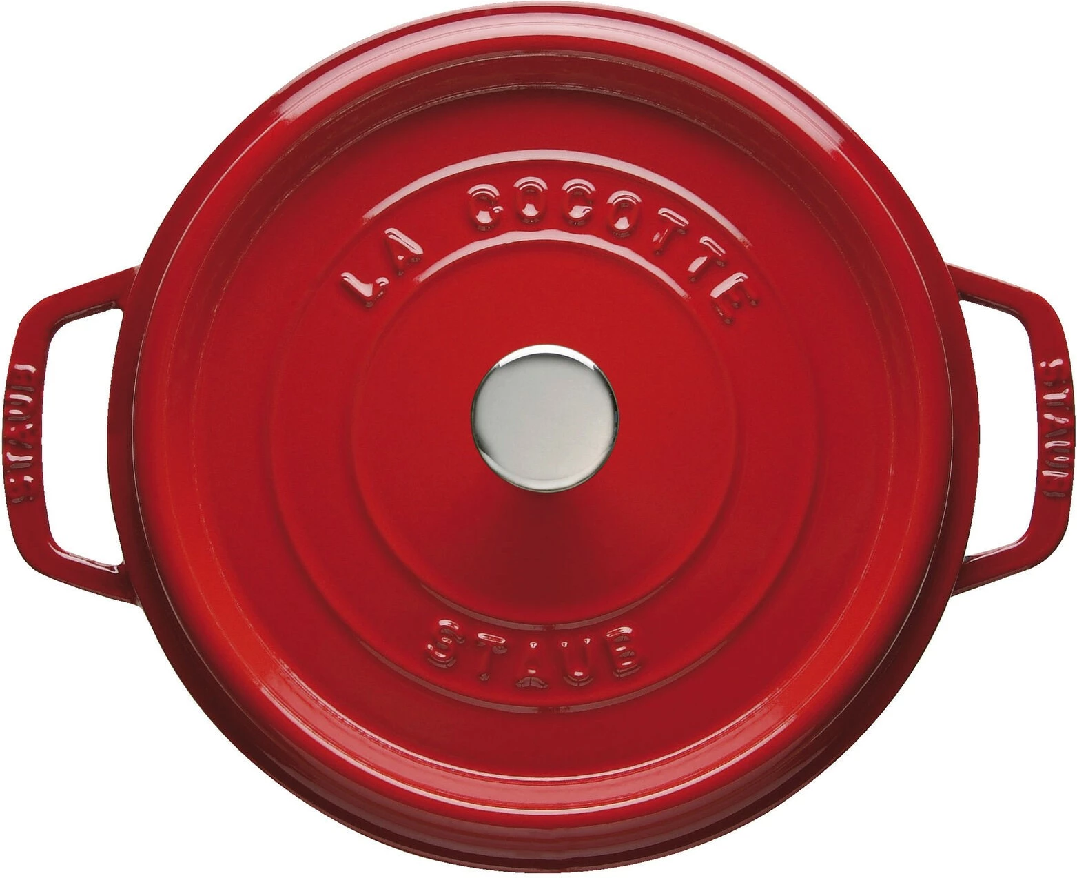 Lonec cocotte iz litega železa 3,8 L, rdeča (Staub)