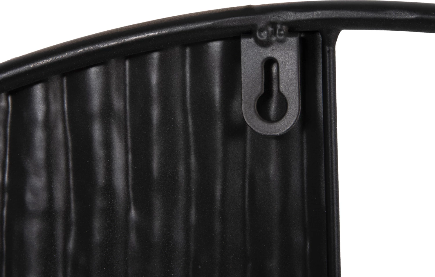 Okrogla stenska dekoracija FH4202 iz kovine v zlato-črno-beli barvi Φ60cm