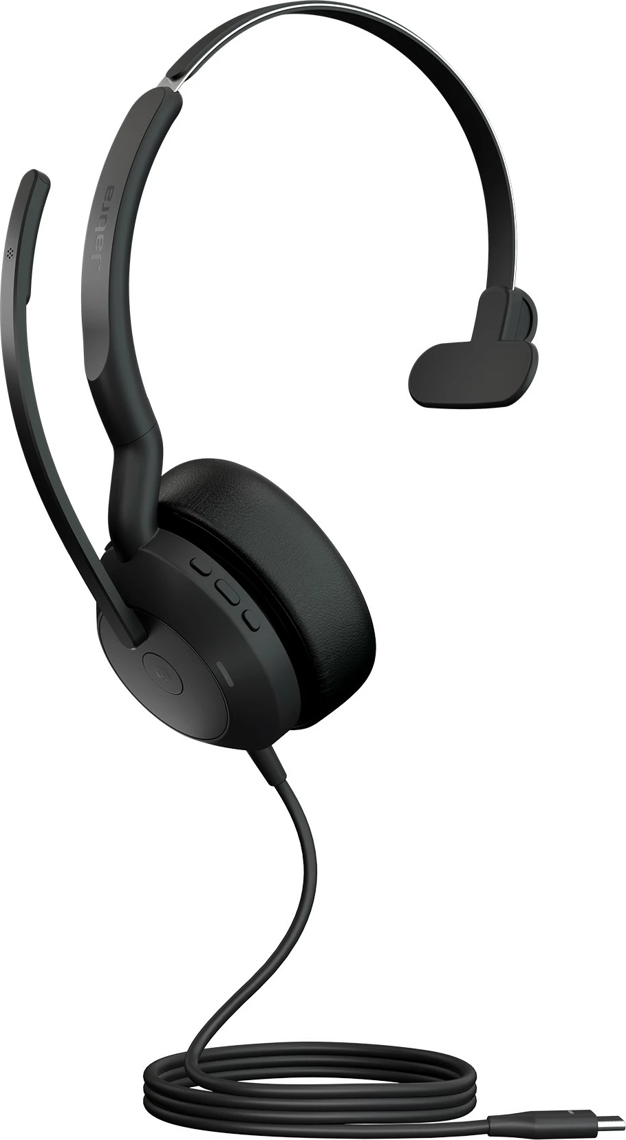 Profesionalne slušalke Jabra Evolve2 50, USB-C MS Mono, žične, pisarna/klicni center, 20 - 20000 Hz, 99 g, črne
