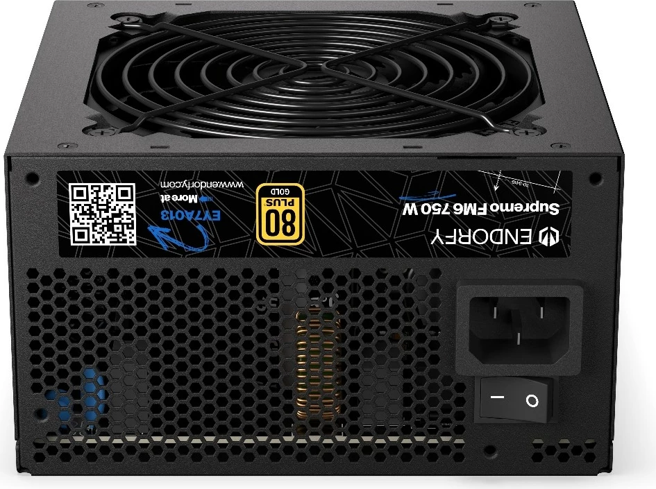 Napajalnik 750W, 80 PLUS Gold, modularen, črn Endorfy Supremo FM6