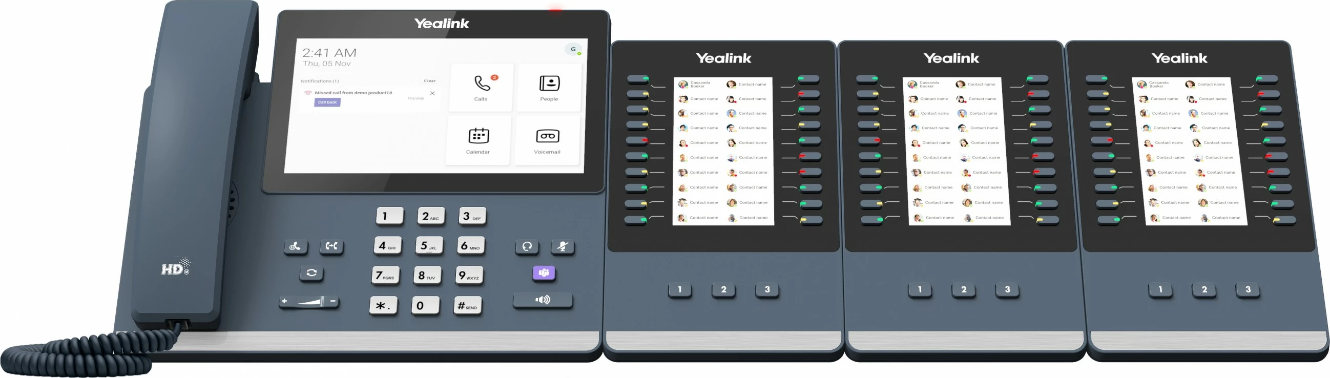 IP telefon za Microsoft Teams Yealink MP56, zaslon 7", sivi