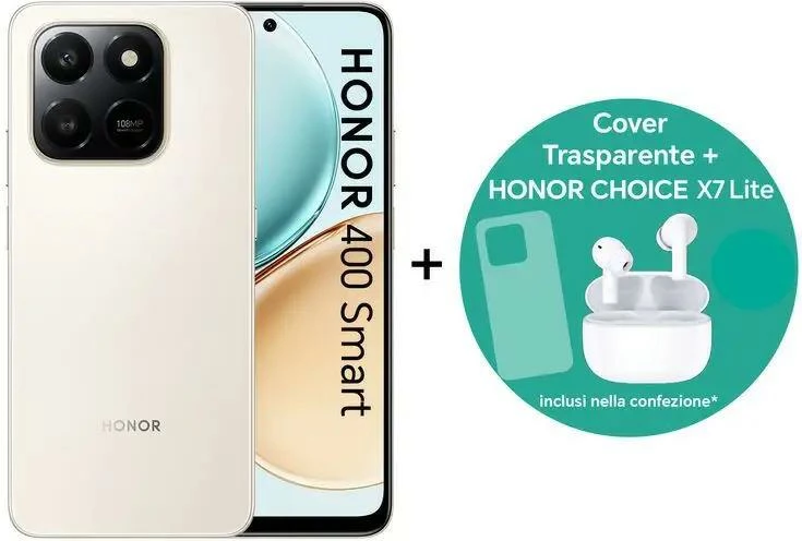 Pametni telefon 6,7'' 8+256GB Desert Gold, Honor 400 Smart, s slušalkami Choice X7 Lite