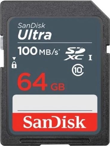 Kartica pomnilnika SanDisk Ultra SDXC 64GB, 100 MB/s, UHS-I, Class 10