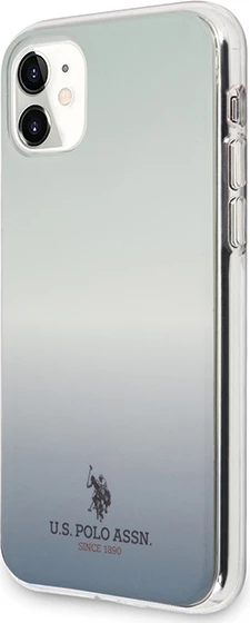 Ovitek za telefon iPhone 11, vzorec Gradient, moder, U.S. Polo Assn. USHCN61TRDGLB