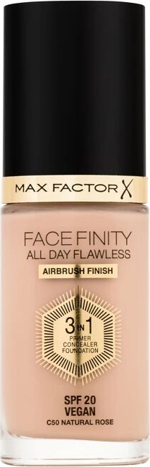 Makeup Max Factor Facefinity, All Day Flawless, SPF20, C50 Natural Rose, 30ml