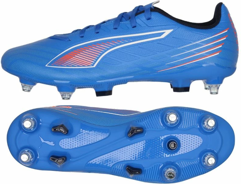 Atletske nogometne kopačke, Puma Ultra 6 Play MxSG, modre, moške