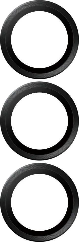 Zaščita leče PanzerGlass Hoops za Samsung Galaxy S25, kaljeno steklo, črn