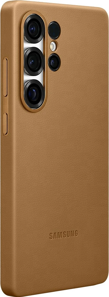 Ovitek iz umetnega usnja Kindsuit za Samsung Galaxy S25 Ultra, kamel Ovitek iz umetnega usnja Kindsuit za Samsung Galaxy S25 Ultra, kamel