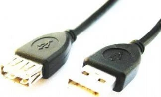 Kabel USB 2.0, 3 m, USB A M/FM, črn — Gembird