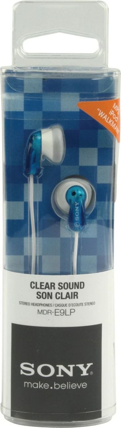 In-ear slušalke SONY MDR-E9LPL, žične, 3,5 mm, modro-bela