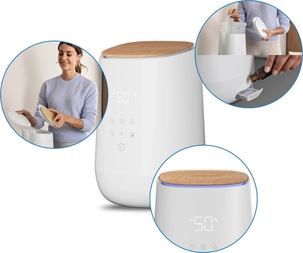 Ultrazvočni vlažilec zraka Medisana AH 680, bel