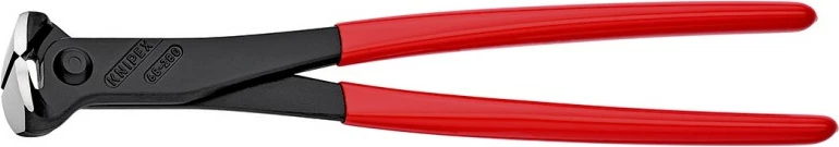 Kopačaste klešče za end-cut Knipex 68 01 280, jeklo, plastični ročaj, 280 mm, rdeče