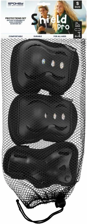 Zaščitni set za otroke Spokey, črn