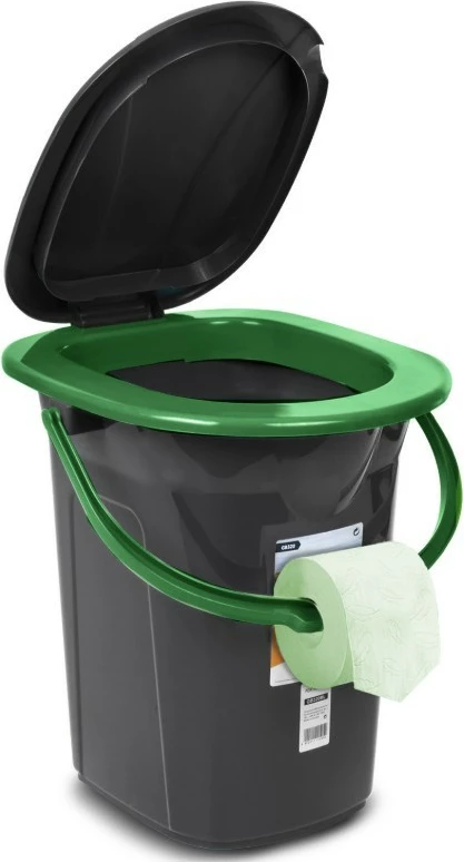 Prenosni straniščni lonec GreenBlue GB320BG, črno/zelen