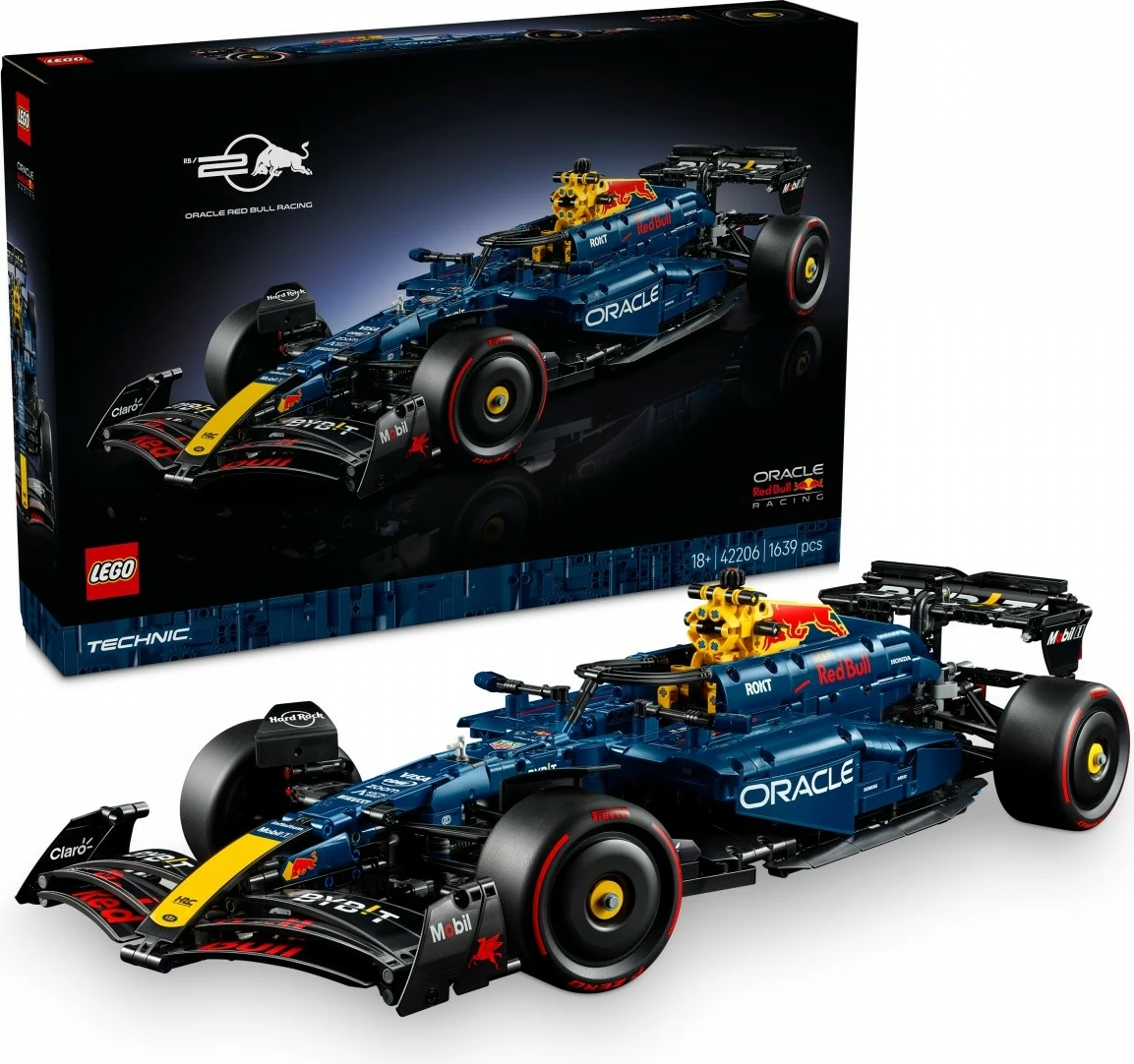 Model F1 Oracle Red Bull Racing RB20, 1639 kosov, moder