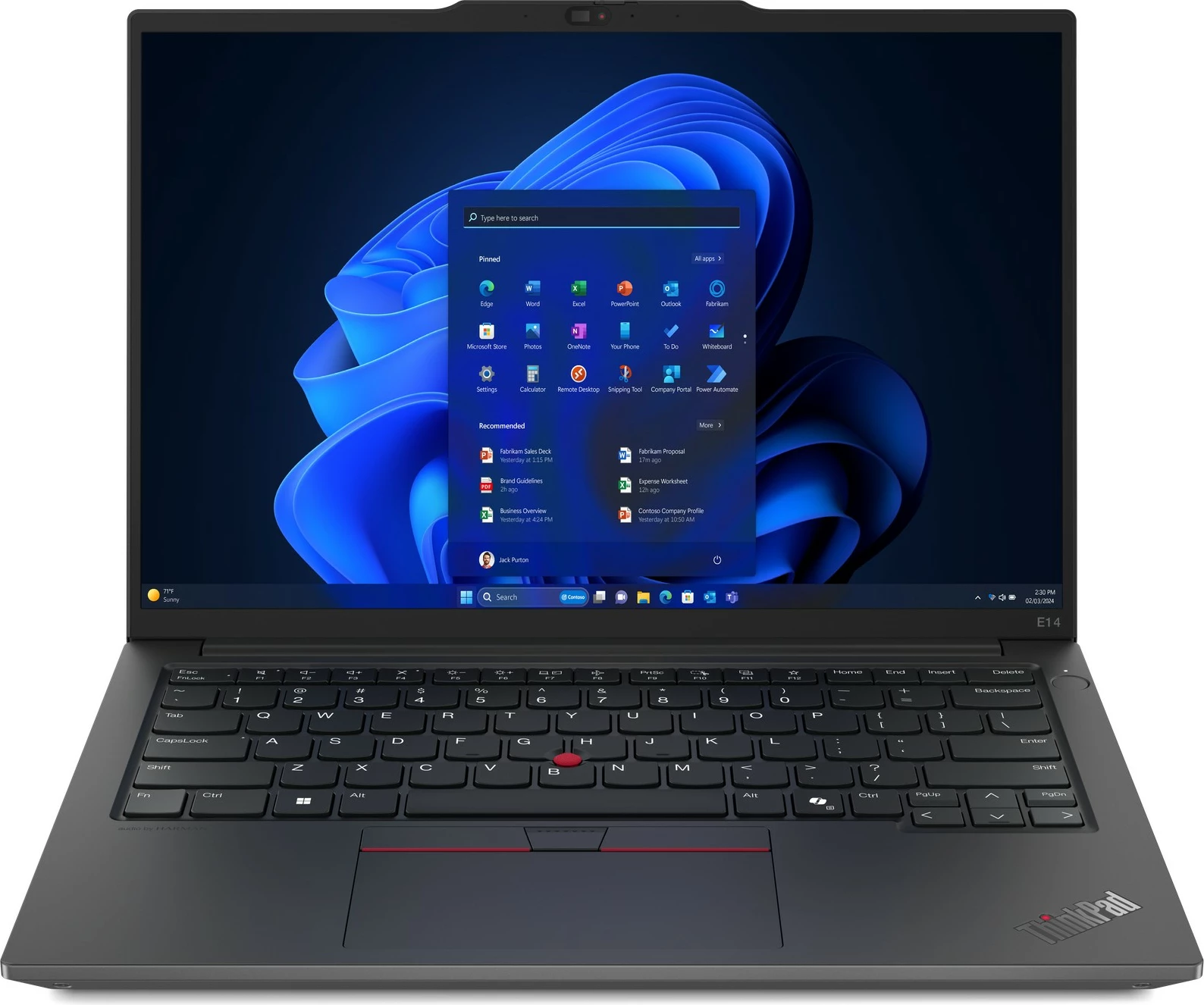 Prenosnik Lenovo ThinkPad E14 Gen 6, Intel Core Ultra 5, 16 GB RAM, 512 GB SSD, 14" zaslon, črn