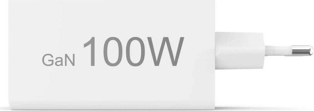 Močilen polnilec 100W Hama, mini GaN, 2x USB-C, 1x USB-A, bel
