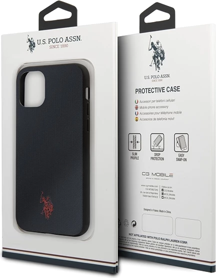 Ovitek za telefon Polo Type U.S. Polo Assn. za iPhone 11 Pro Max, granat (temno modra)