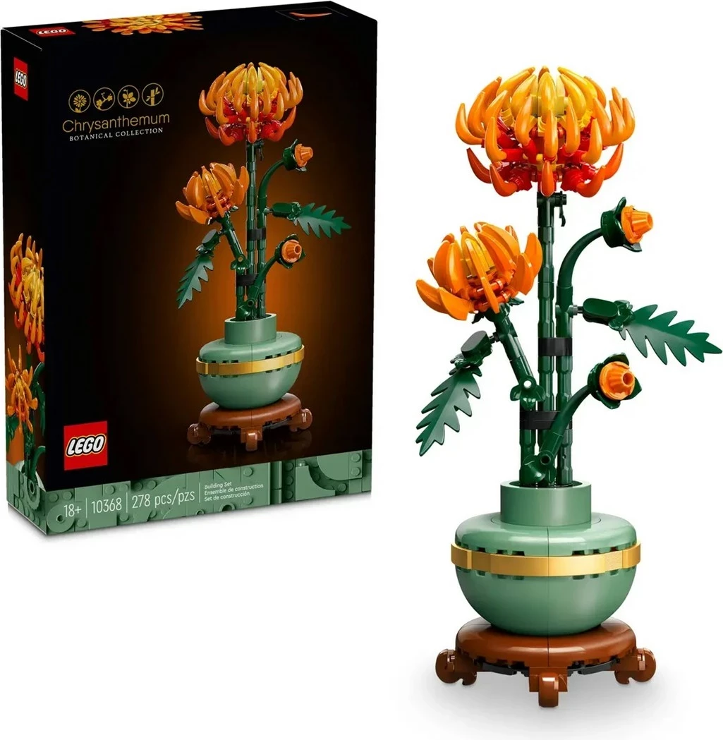 Model cvetlice Chrysanthemum, LEGO ICONS 10368