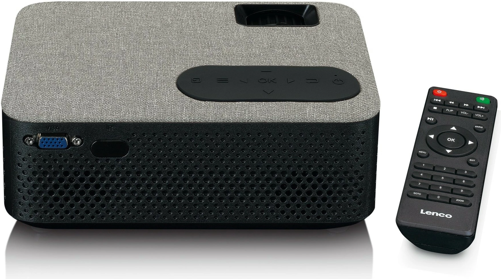 Projektor Full HD Lenco LPJ-700BKGY, Bluetooth, 2x HDMI, MicroSD, črn Projektor Full HD Lenco LPJ-700BKGY, Bluetooth, 2x HDMI, MicroSD, črn