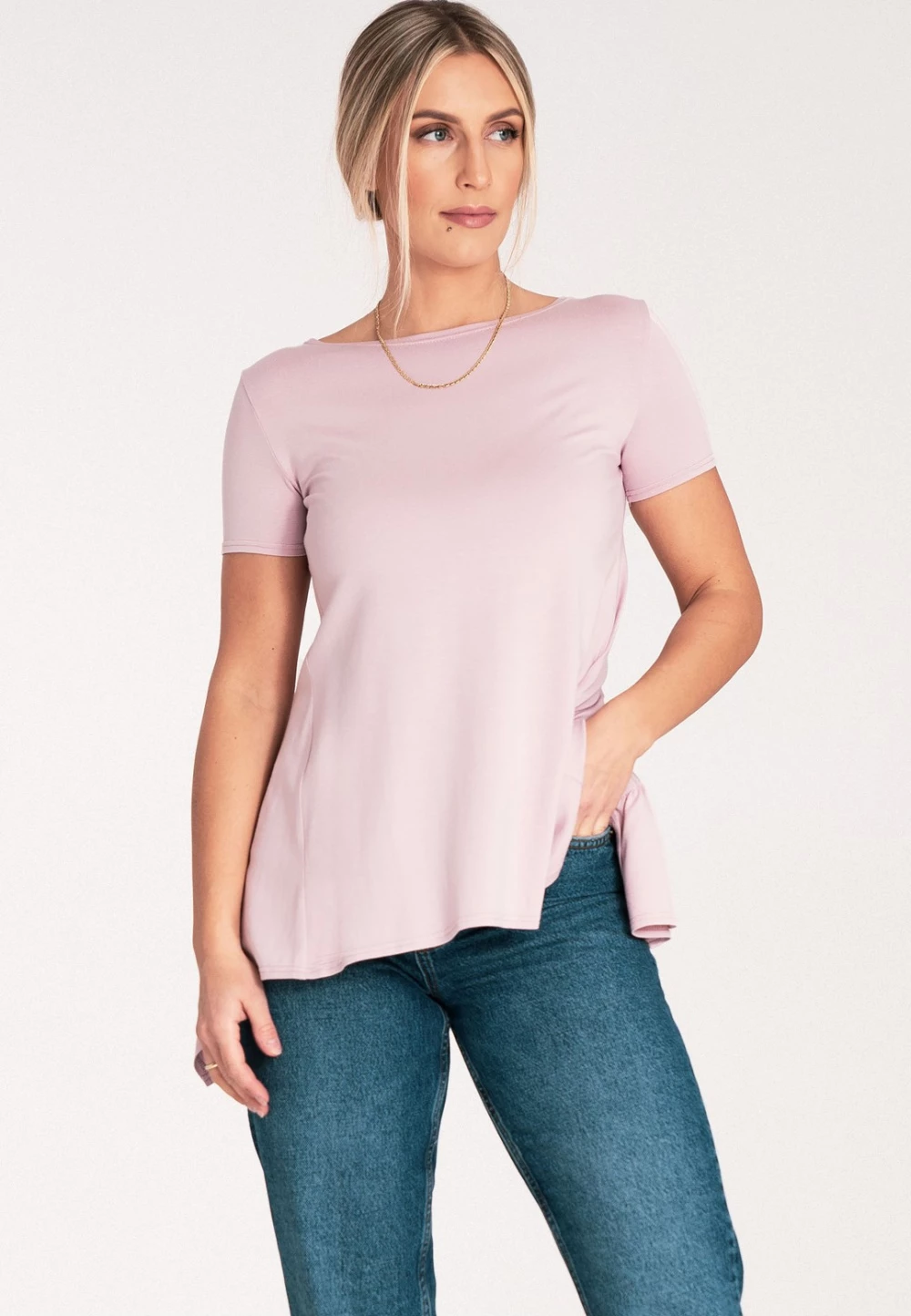 Elegantna bluza Figl 204337, roza