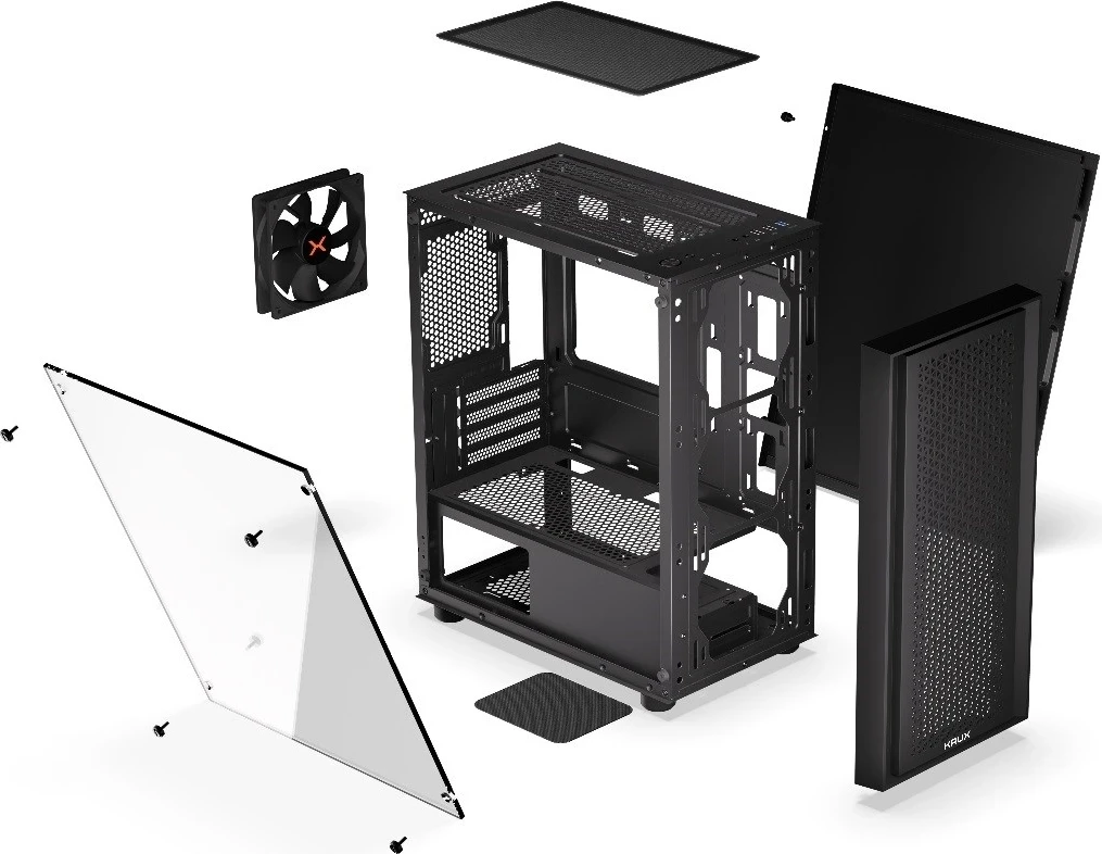 Ohišje KRUX SCOR, črno