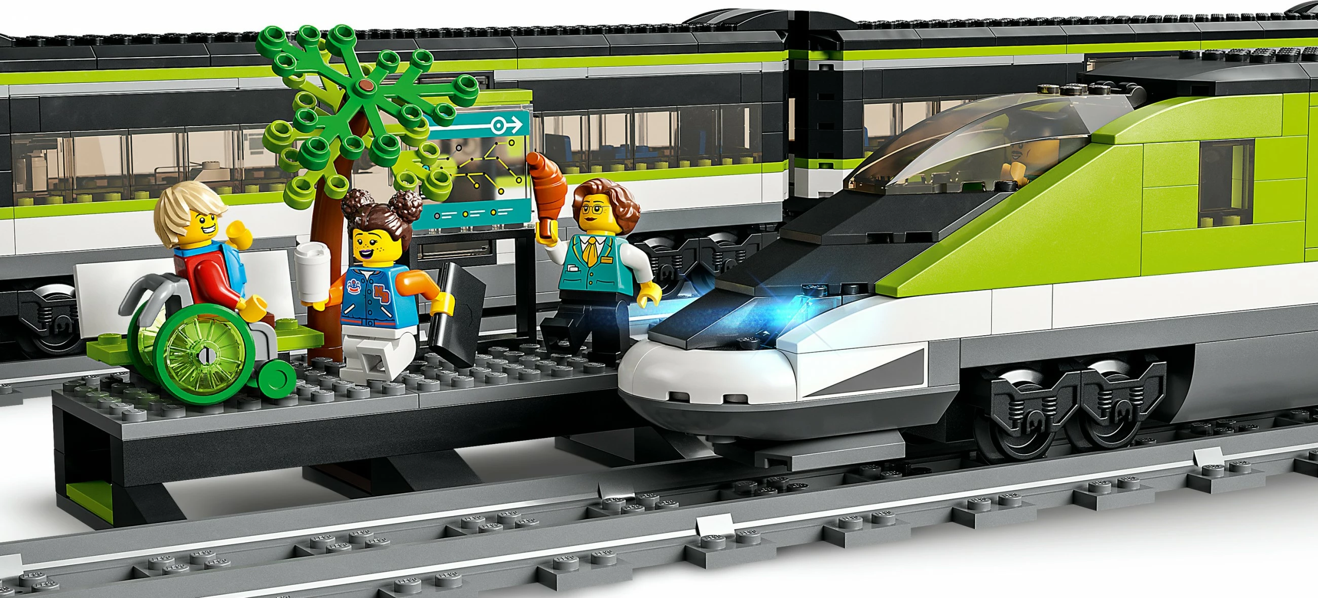 Set gradnje železniški potniški vlak LEGO City Express, 7+, plastika, 764 delov, večbarven
